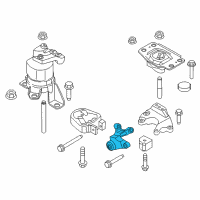 OEM 2019 Lincoln MKZ Support Bracket Diagram - JG9Z-6E042-C