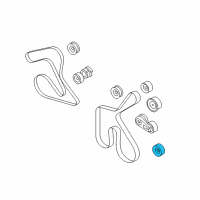 OEM 2007 Ford Mustang Serpentine Idler Pulley Diagram - XR3Z-8678-BA