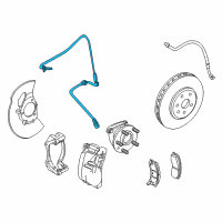 OEM 2009 Cadillac CTS Front Speed Sensor Diagram - 22897413