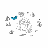 OEM Honda Bracket, Engine Mounting Diagram - 11910-PLC-010