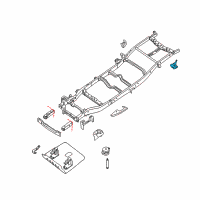 OEM 2007 Nissan Titan Bracket Assembly, Rear Spring Diagram - 50390-7S200