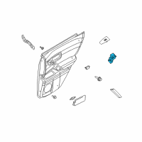 OEM 2005 Infiniti FX45 Rear Power Window Switch Assembly, Right Diagram - 25421-7Y000