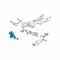 OEM 2007 Pontiac G6 Knuckle, Rear Suspension Diagram - 19303839