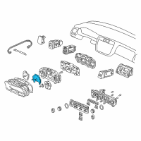 OEM 1998 Honda Accord Speedometer Assembly Diagram - 78120-S84-A01