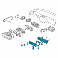 OEM Honda Accord Control Assy., Heater *NH167L* (GRAPHITE BLACK) Diagram - 79600-S84-A11ZA