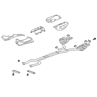 OEM Chevrolet Muffler & Pipe Bolt Diagram - 11609921