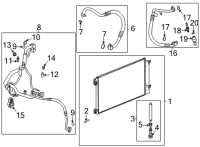 OEM Chevrolet Trailblazer Evaporator Tube Valve Diagram - 39050348