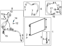 OEM 2021 Chevrolet Trailblazer Evaporator Tube Cap Diagram - 39050347