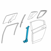 OEM 2018 Acura RLX Regulator Assembly, Right Rear Door Power Diagram - 72710-TY2-A01
