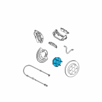 OEM Chevrolet Astro Hub & Bearing Diagram - 15112450