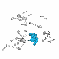 OEM 2019 Acura RLX Knuckle, Left Rear Diagram - 52215-TY2-A00