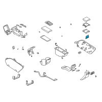 OEM Buick Park Avenue Hinge Asm-Front Floor Console Rear Compartment Door Diagram - 25626278