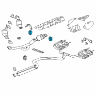 OEM Chevrolet Cruze Front Pipe Insulator Diagram - 22907444