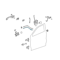 OEM Acura RDX Cable, Left Front Door Lock Diagram - 72173-STK-A01