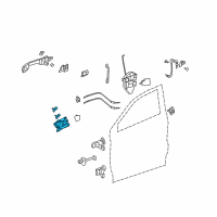 OEM 2012 Acura RDX Handle Assembly, Right Front Door Inside (Medium Gray) Diagram - 72120-STK-A01ZB