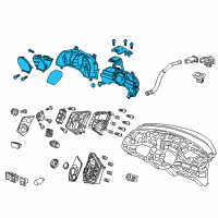 OEM 2013 Honda CR-Z Meter Assembly, Combination Diagram - 78100-SZT-A03