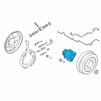 OEM 2017 Chevrolet City Express Rear Hub Diagram - 19318070