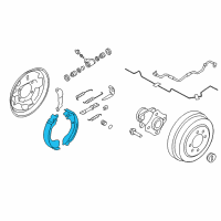 OEM Chevrolet City Express Rear Shoes Diagram - 19317047