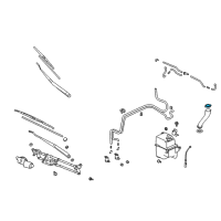 OEM 2005 Chrysler Sebring Cap-Washer Reservoir Diagram - MR245402