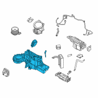 OEM 2009 Lincoln Navigator Evaporator Assembly Diagram - DL1Z-19850-D