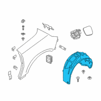 OEM BMW Z4 COVER, WHEELL HOUSING, REAR Diagram - 51-71-7-441-903