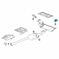 OEM 2017 Buick Envision Muffler & Pipe Hanger Diagram - 23212857