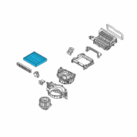 OEM 2016 Hyundai Tucson Cabin Air Filter Compatible Diagram - 97133-D1000