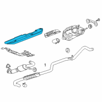 OEM 2015 Cadillac ELR Heat Shield Diagram - 22859910