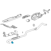 OEM 2013 Chevrolet Volt Resonator & Pipe Clamp Diagram - 25129773