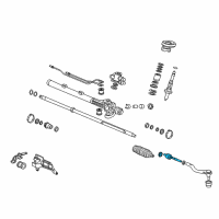 OEM 2004 Acura TSX End Set, Rack Diagram - 53010-SDA-A01