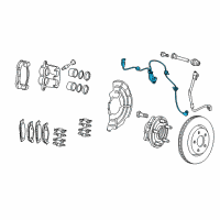 OEM 2014 Jeep Grand Cherokee Sensor-Anti-Lock Brakes Diagram - 56029447AF