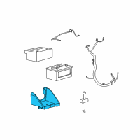 OEM 2009 Ford Expedition Battery Tray Diagram - 9L1Z-10732-A