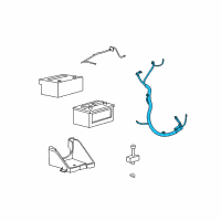 OEM 2014 Lincoln Navigator Positive Cable Diagram - CL1Z-14300-D