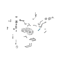 OEM Lexus LS460 Hose, Fuel Tank To Filler Pipe Diagram - 77213-50040