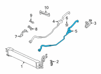 OEM 2019 BMW X7 TRANSMISSION OIL COOLER LINE Diagram - 17-22-8-668-965