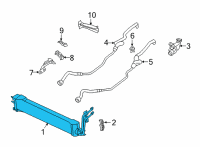 OEM 2021 BMW X5 Transmission Oil Cooler Diagram - 17-21-8-642-748