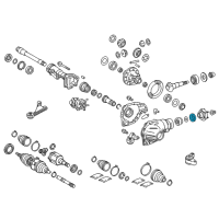 OEM 2017 Toyota Land Cruiser Differential Carrier Rear Seal Diagram - 90311-46007