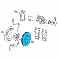 OEM Jeep Renegade Front Brake Rotor Diagram - 68327786AA