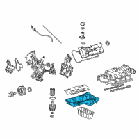 OEM Toyota Land Cruiser Upper Oil Pan Diagram - 12111-0S021