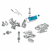 OEM 2015 Toyota Land Cruiser Valve Cover Diagram - 11202-38011