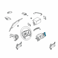 OEM 2001 BMW 530i Wheel Heater Cruise Control Switch Diagram - 61-31-6-922-855