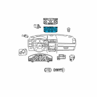 OEM 2006 Chrysler 300 Air Conditioner And Heater Control Diagram - 55111030AH