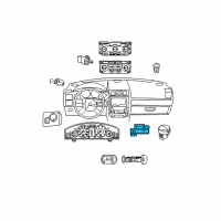 OEM 2009 Dodge Challenger Switch-Instrument Panel Diagram - 68025932AA