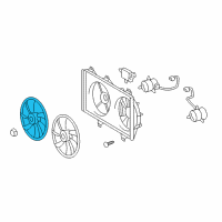 OEM 2016 Toyota Camry Fan Blade Diagram - 16361-0P260