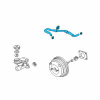 OEM 2006 Acura RSX Tube Assembly, Master Power Diagram - 46402-S6M-A02