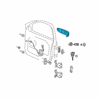 OEM 2010 Jeep Commander Handle-Exterior Door Diagram - 5HS56SW1AJ