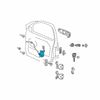 OEM 2009 Jeep Grand Cherokee Front Door Latch Diagram - 55113367AC