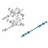 OEM 2007 Hyundai Tucson Shaft Assembly-Drive Rear Diagram - 49600-2E000