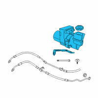 OEM 2018 Dodge Charger Power Steering Pump Diagram - 68059525AM