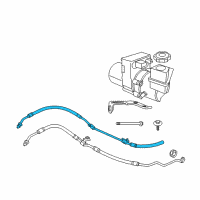 OEM 2013 Dodge Charger Hose-Power Steering Return Diagram - 68217586AA